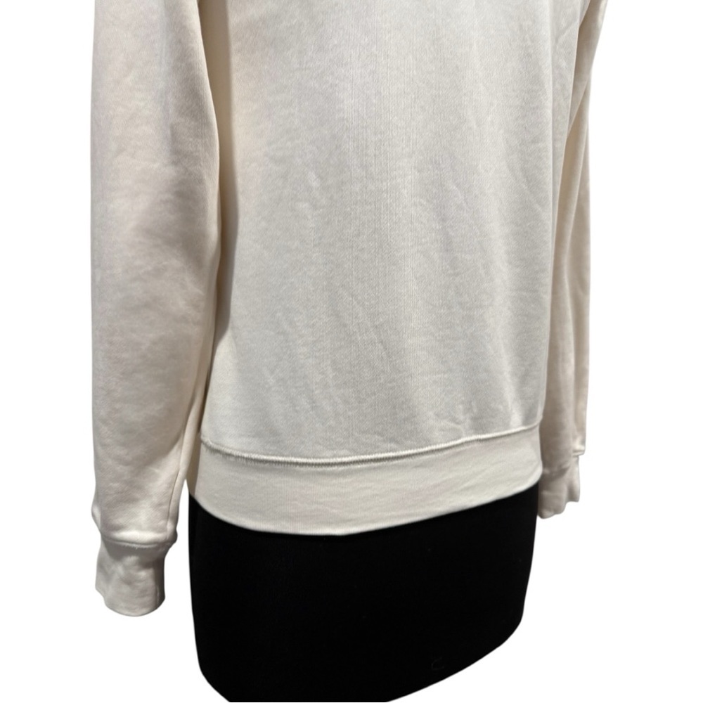 Everlane Lightweight Crewneck Pullover Sweatshirt Top in Bone Sz XS - Picture 9 of 12
